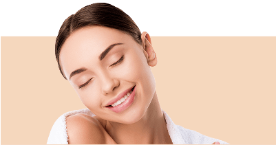 Woman feeling relaxed and happy after spa treatment in Business Bay Dubai